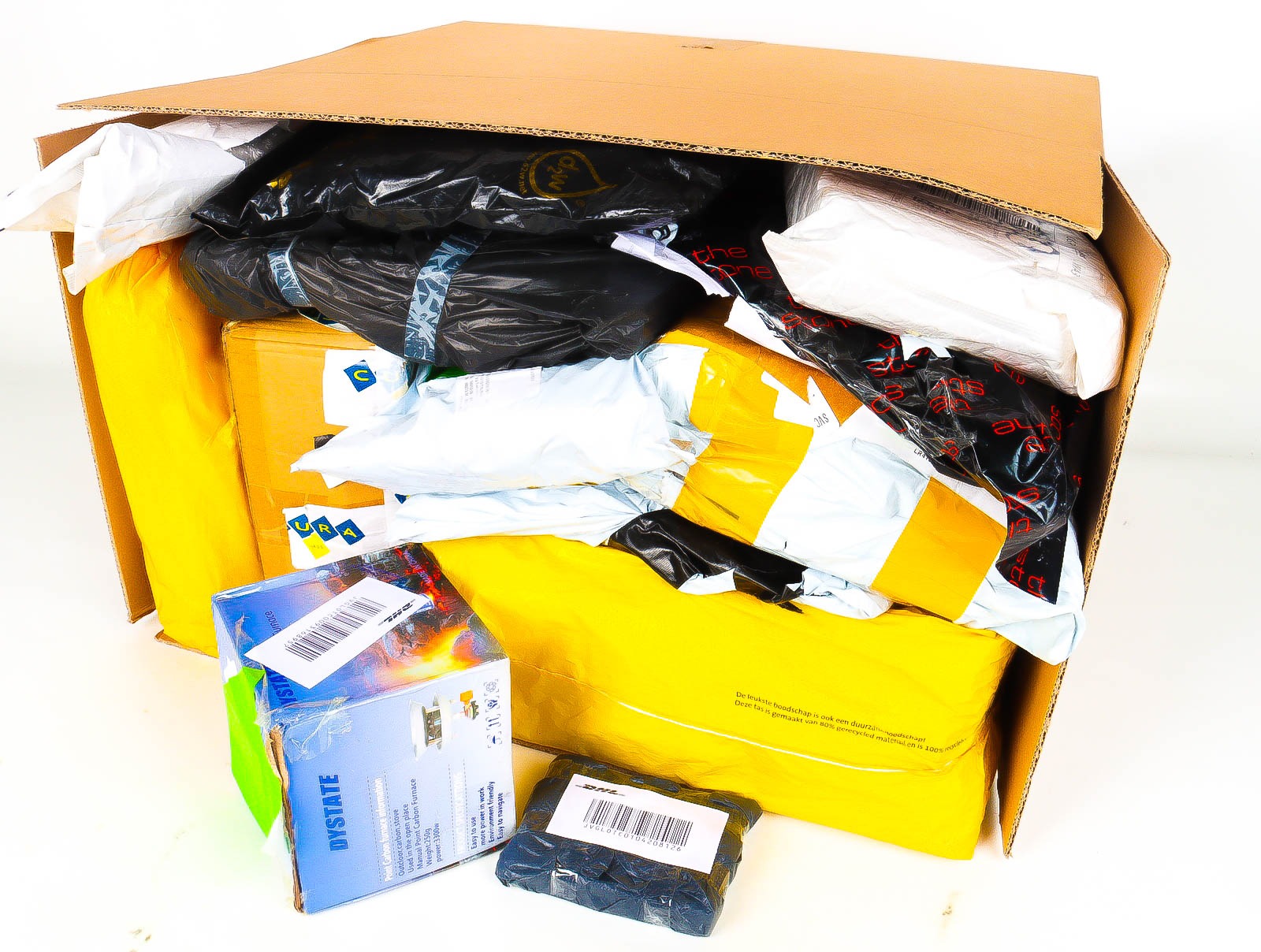 XL Doos met Verloren & Retour Postpakketten