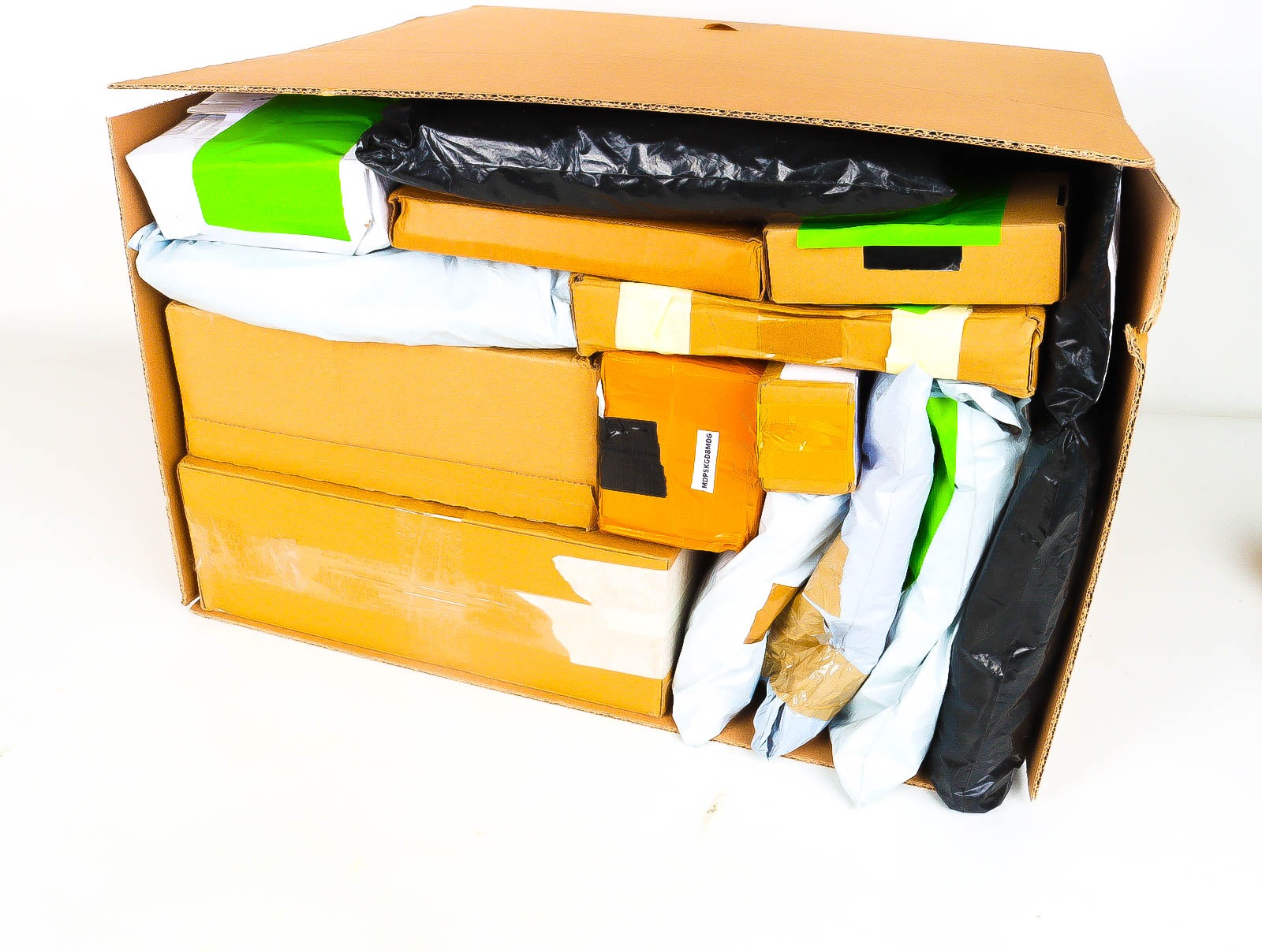 XL Doos met Verloren & Retour Postpakketten