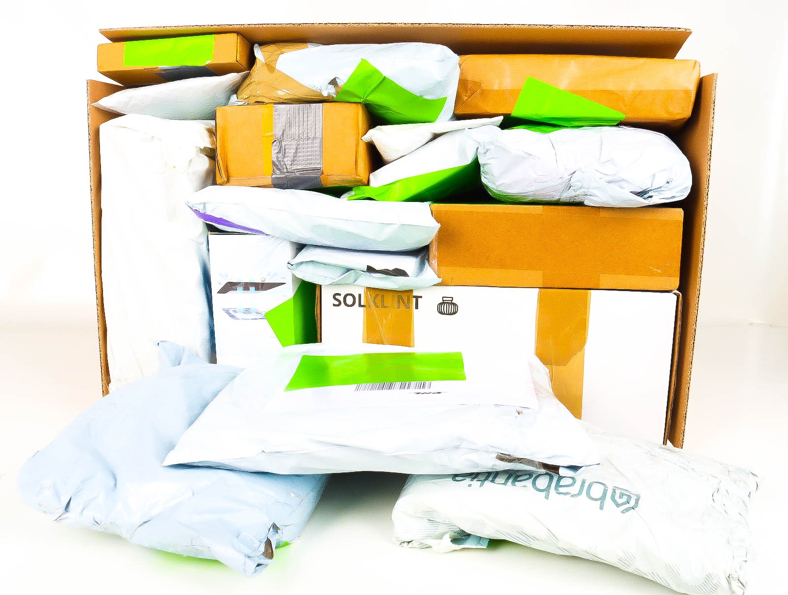 XL Doos met Verloren & Retour Postpakketten