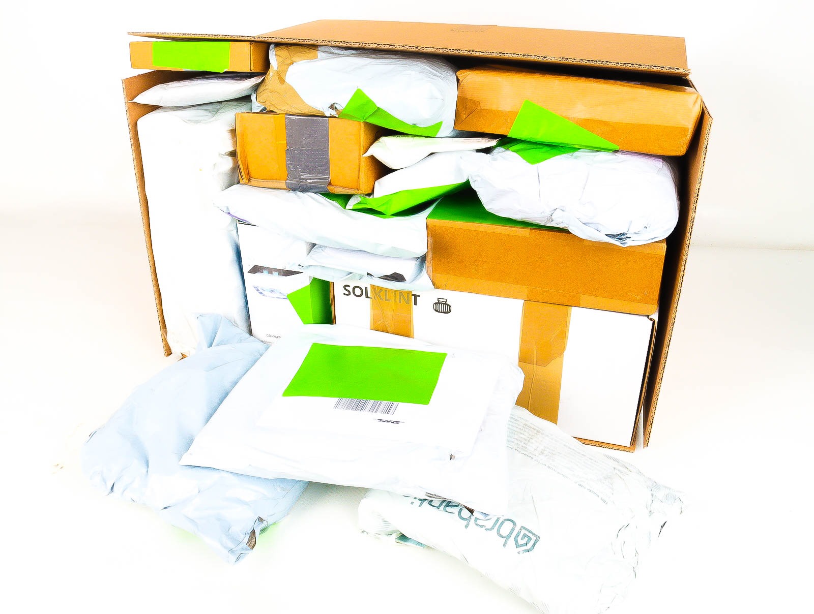 XL Doos met Verloren & Retour Postpakketten