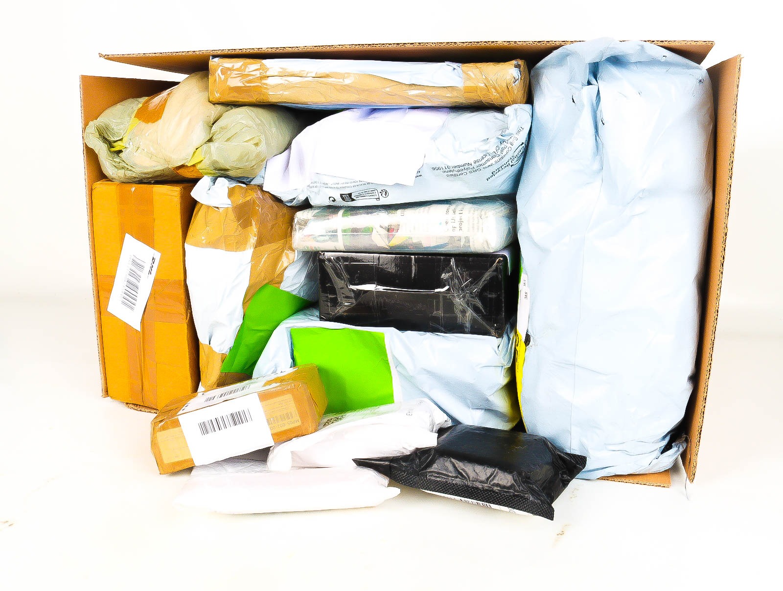 XL Doos met Verloren & Retour Postpakketten