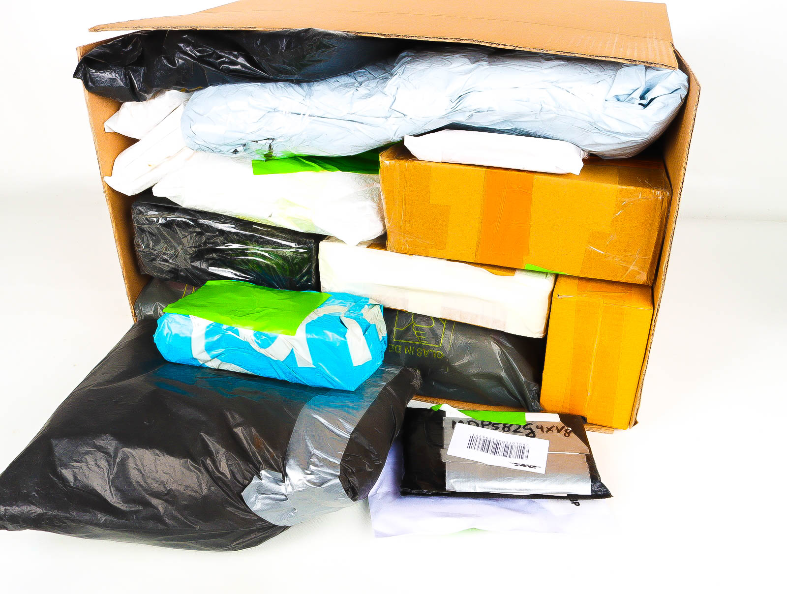 XL Doos met Verloren & Retour Postpakketten