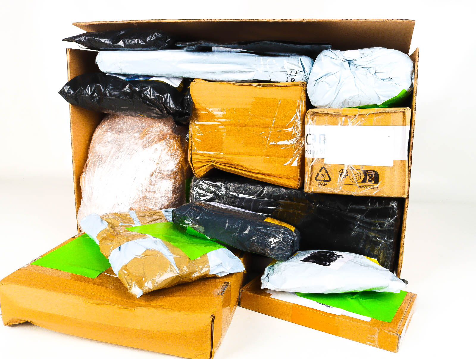 XL Doos met Verloren & Retour Postpakketten