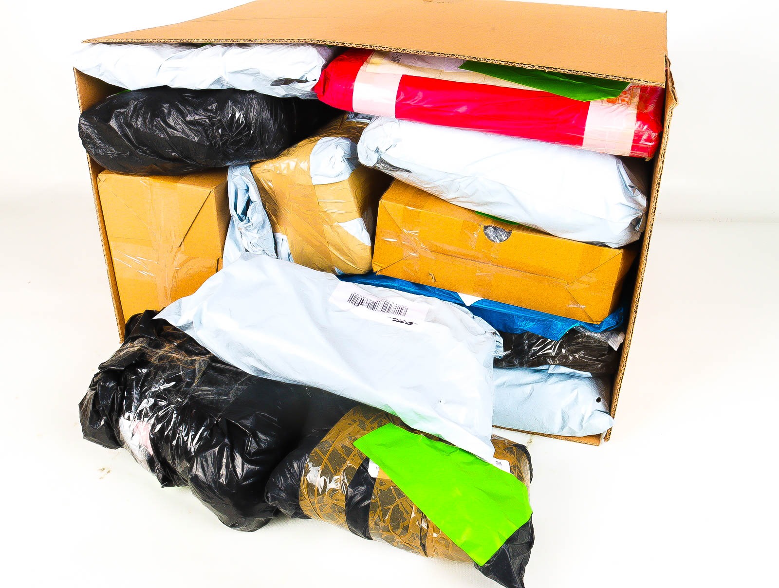 XL Doos met Verloren & Retour Postpakketten