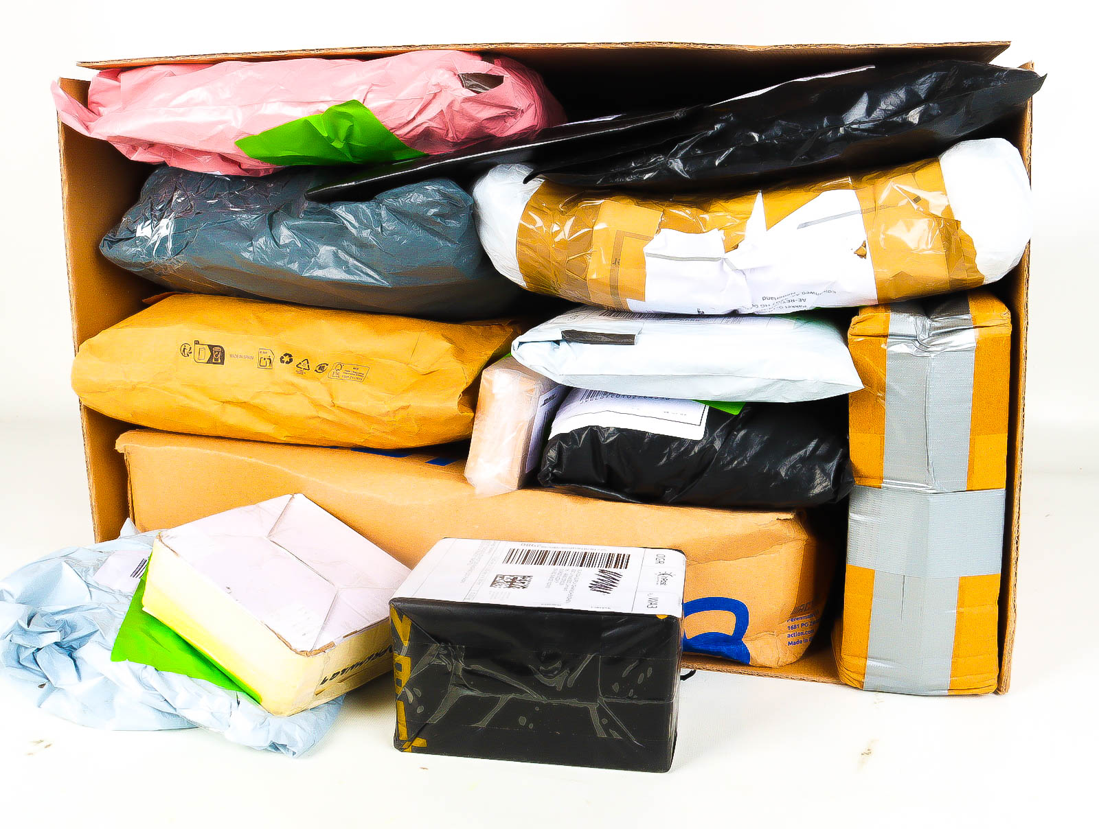 XL Doos met Verloren & Retour Postpakketten