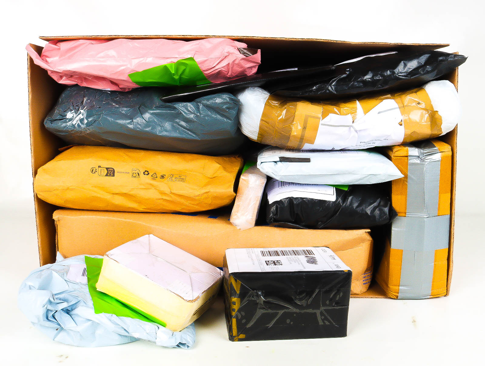 XL Doos met Verloren & Retour Postpakketten