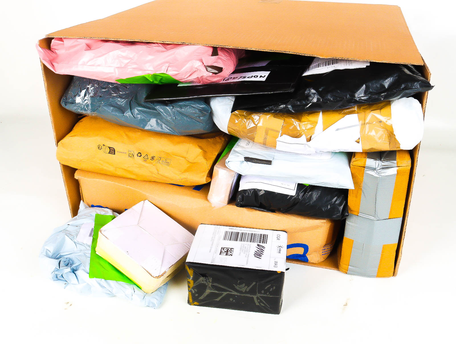 XL Doos met Verloren & Retour Postpakketten