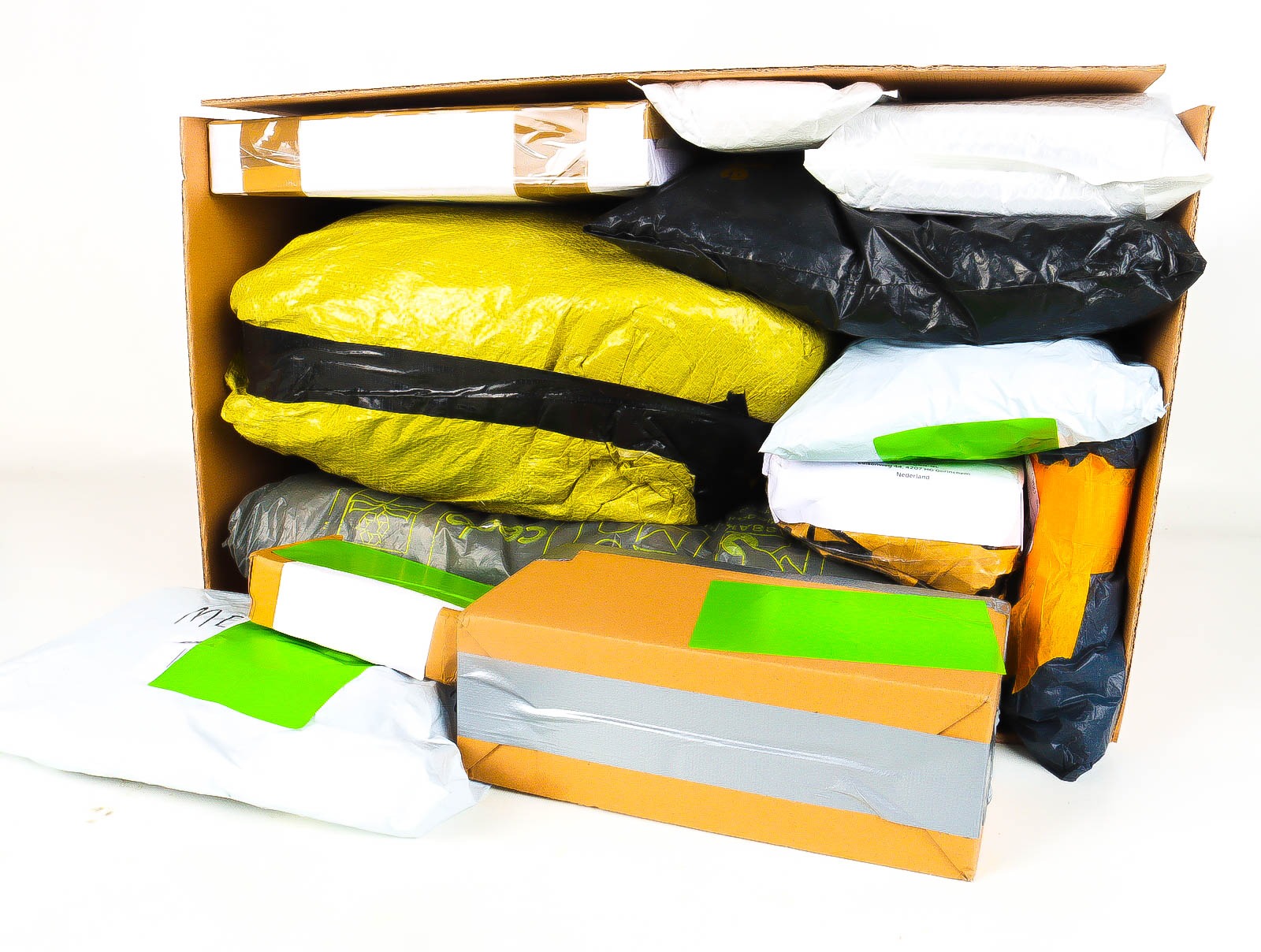 XL Doos met Verloren & Retour Postpakketten