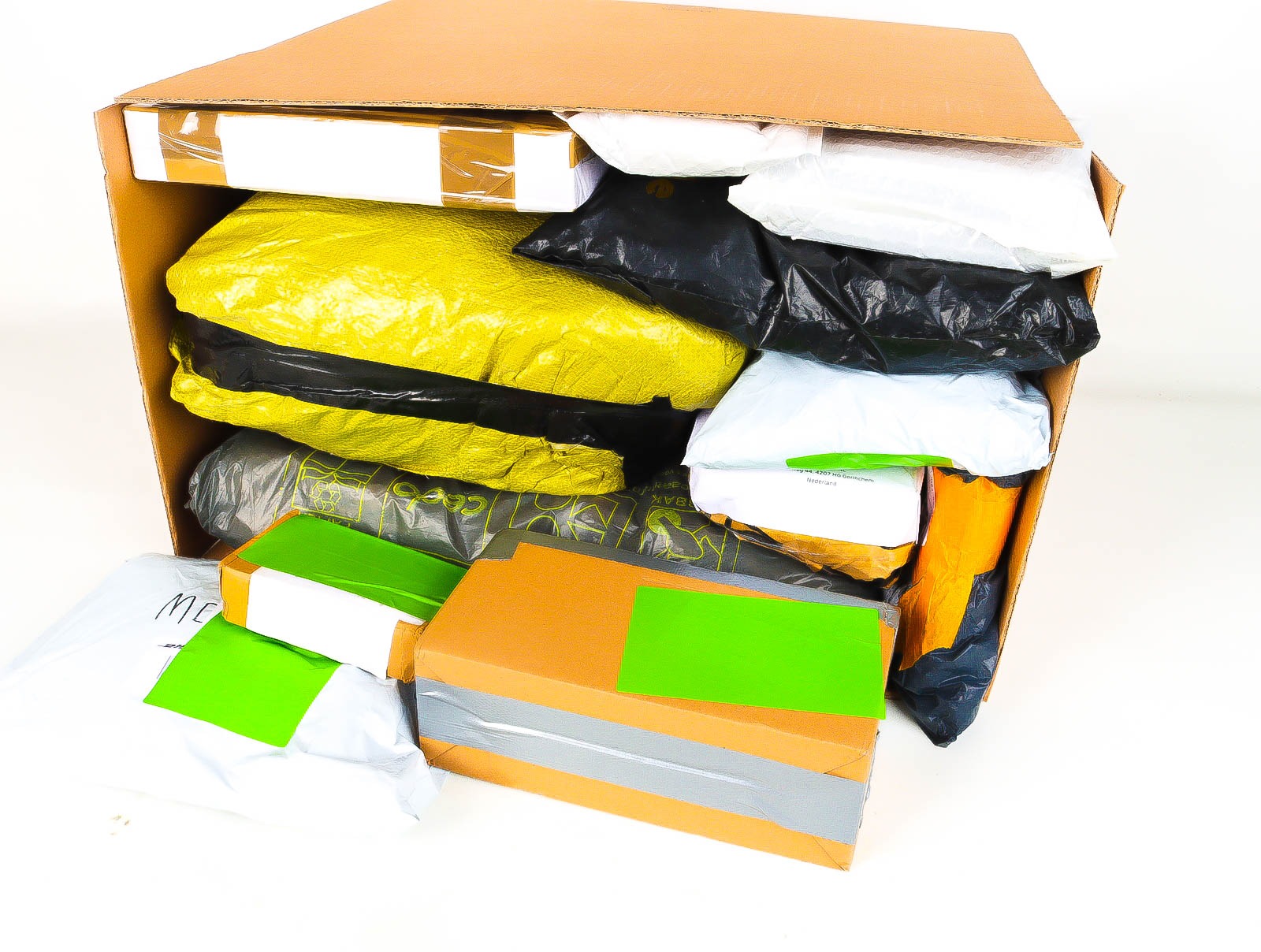 XL Doos met Verloren & Retour Postpakketten
