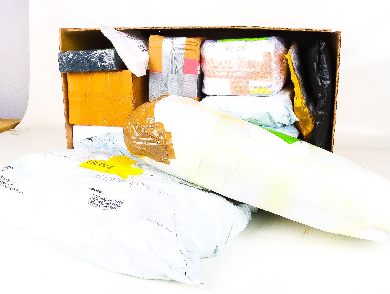 XL Doos met Verloren & Retour Postpakketten
