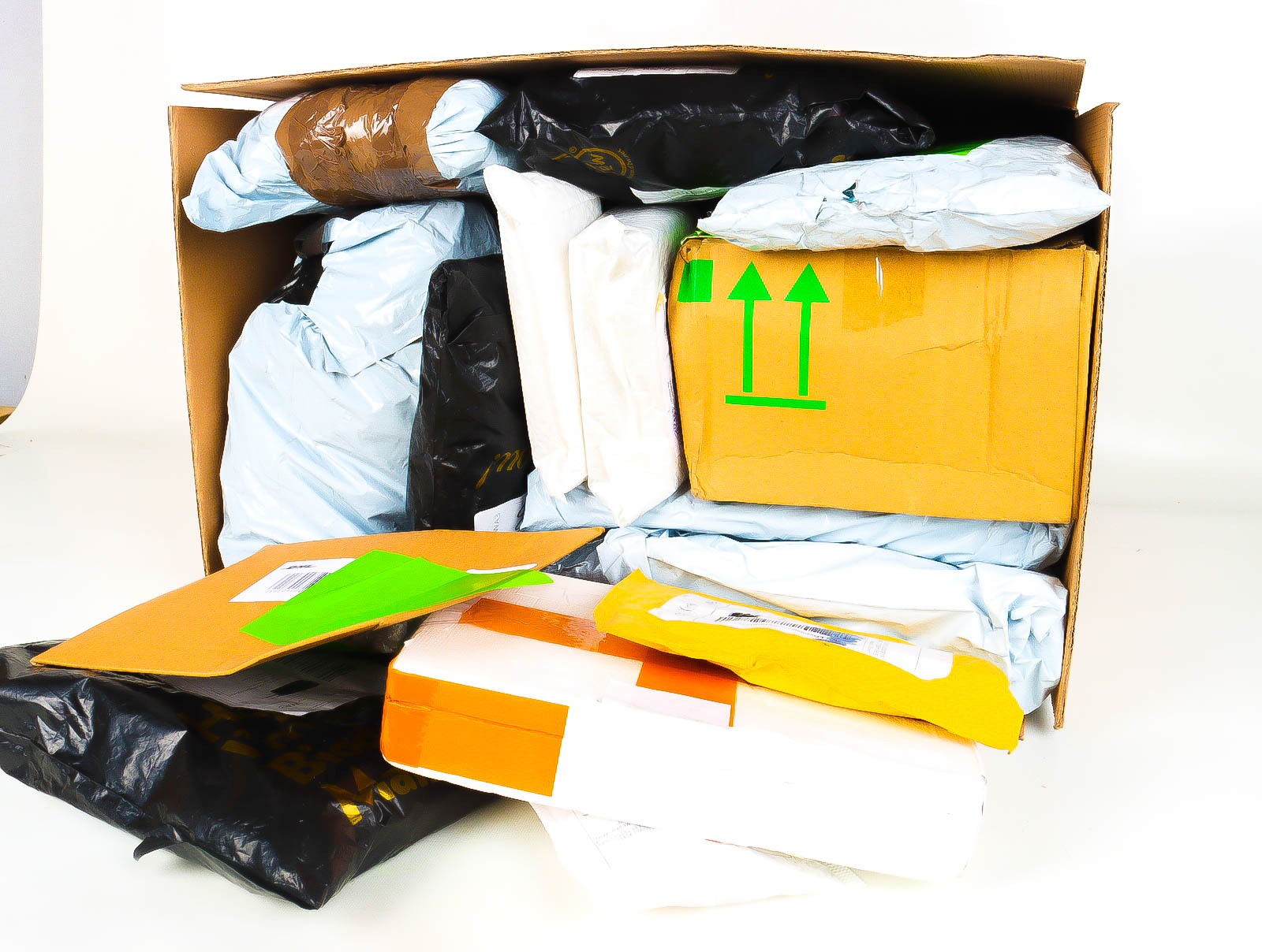 XL Doos met Verloren & Retour Postpakketten
