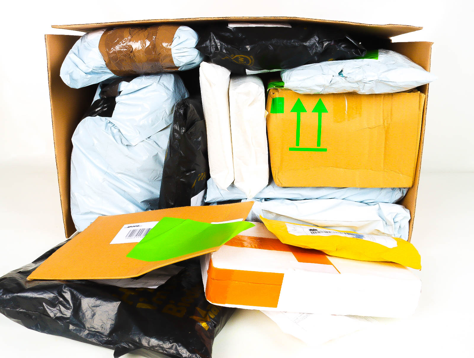 XL Doos met Verloren & Retour Postpakketten
