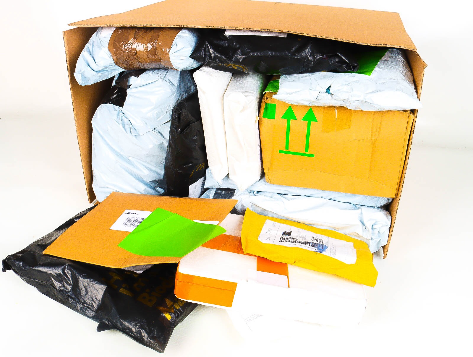 XL Doos met Verloren & Retour Postpakketten