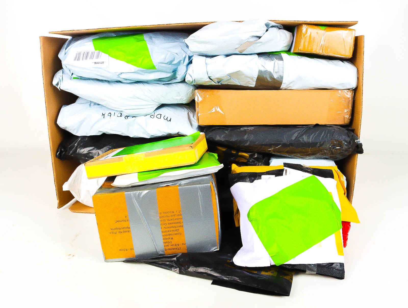 XL Doos met Verloren & Retour Postpakketten