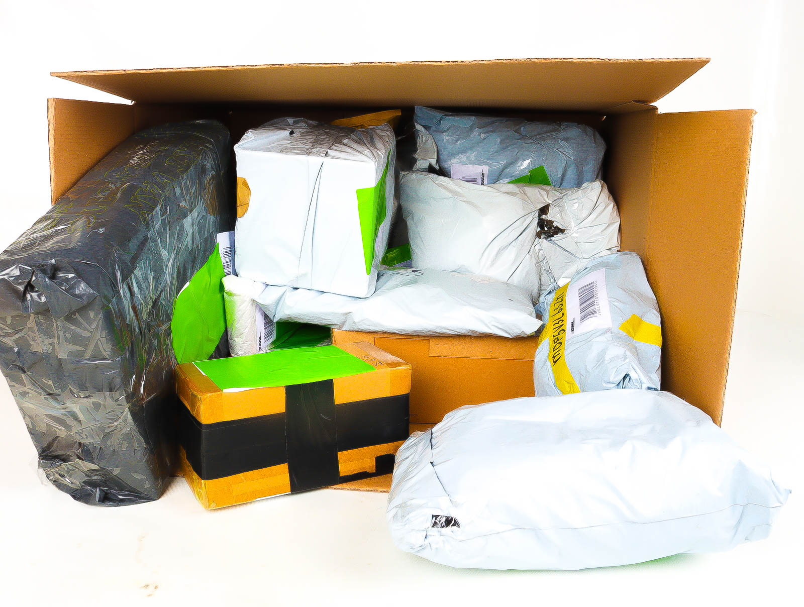 XL Doos met Verloren & Retour Postpakketten