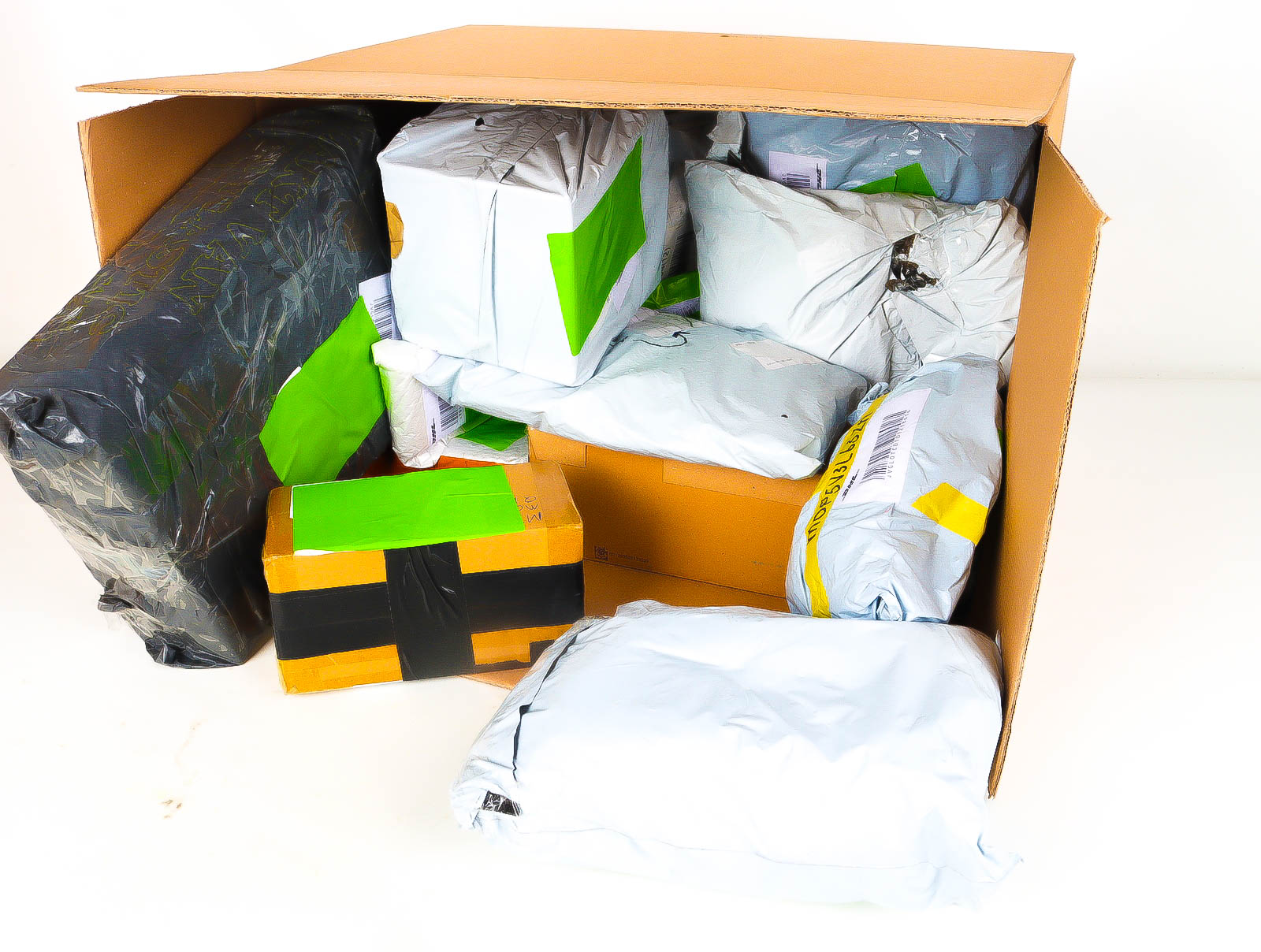 XL Doos met Verloren & Retour Postpakketten