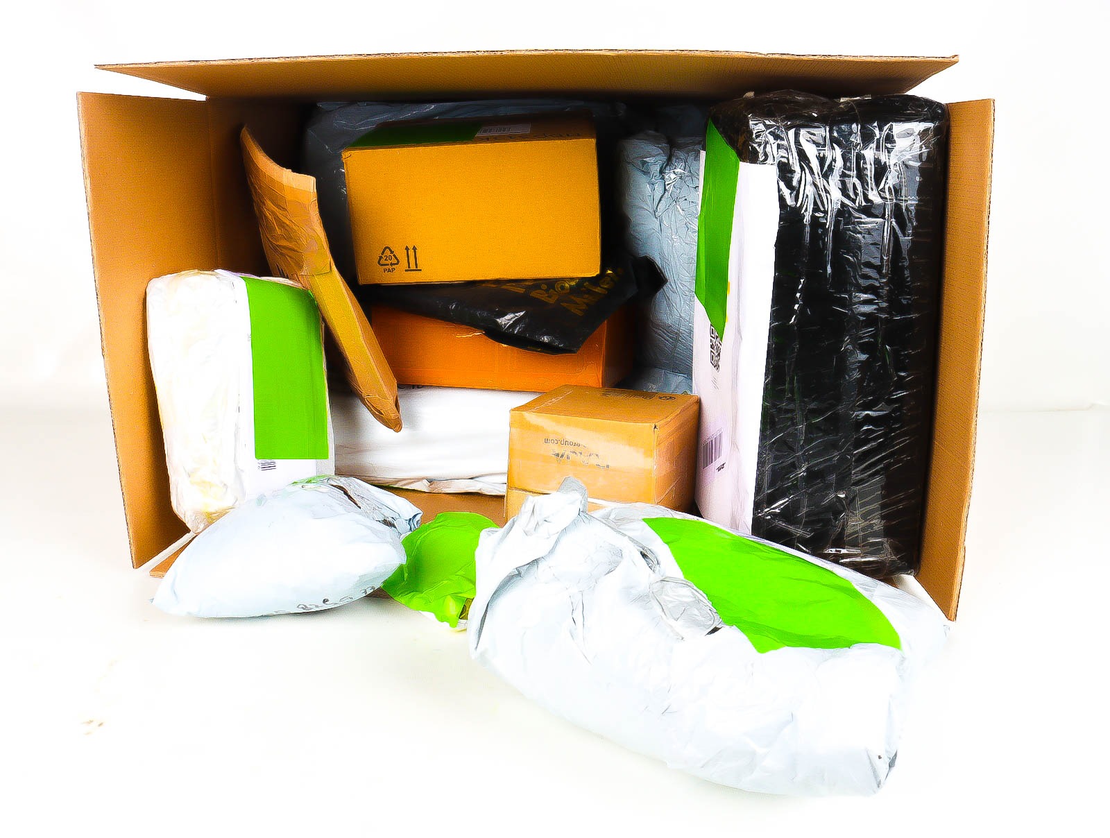 XL Doos met Verloren & Retour Postpakketten