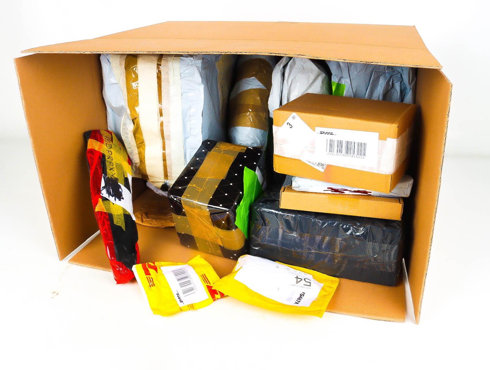 XL Doos met Verloren & Retour Postpakketten