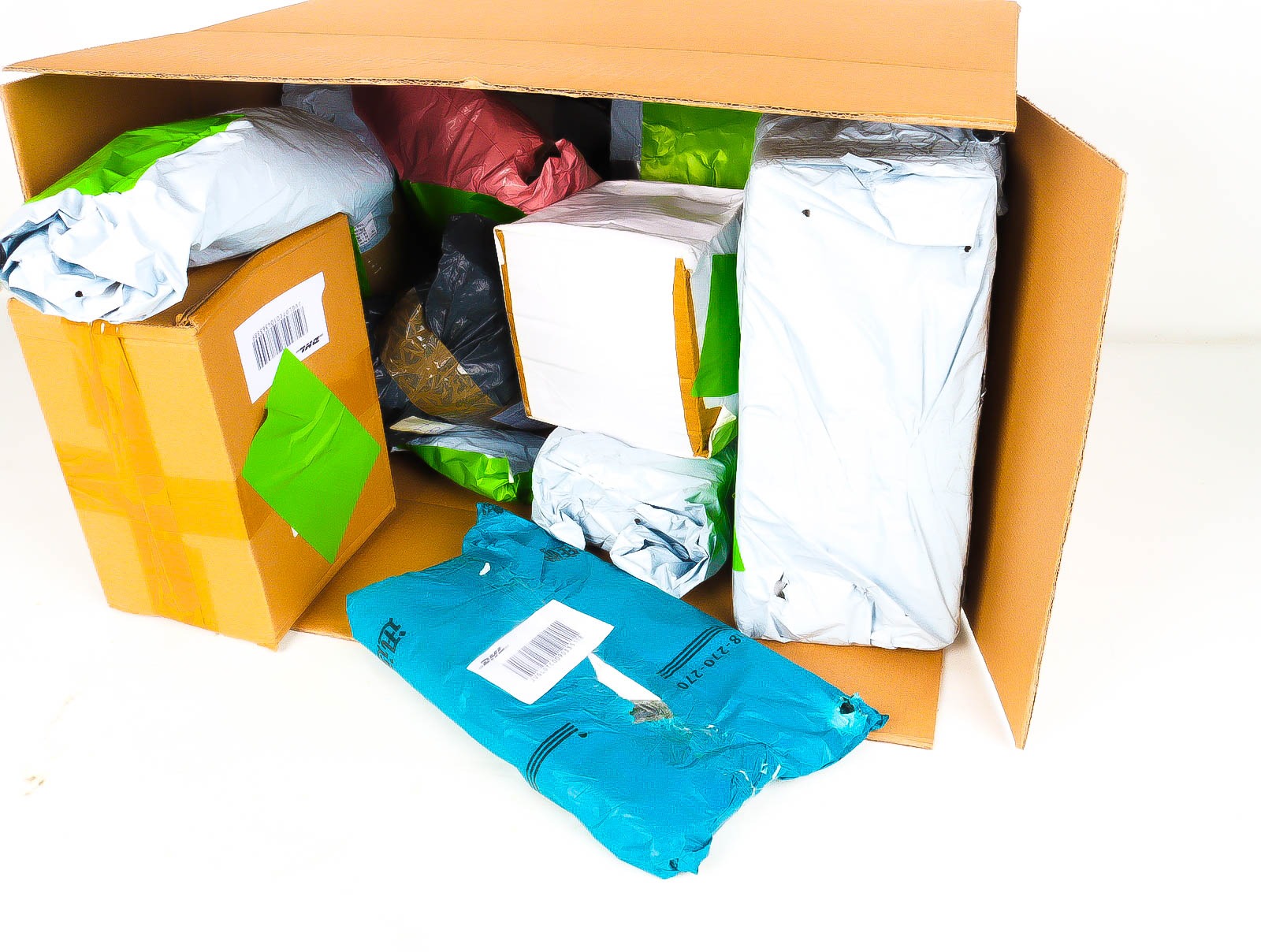 XL Doos met Verloren & Retour Postpakketten
