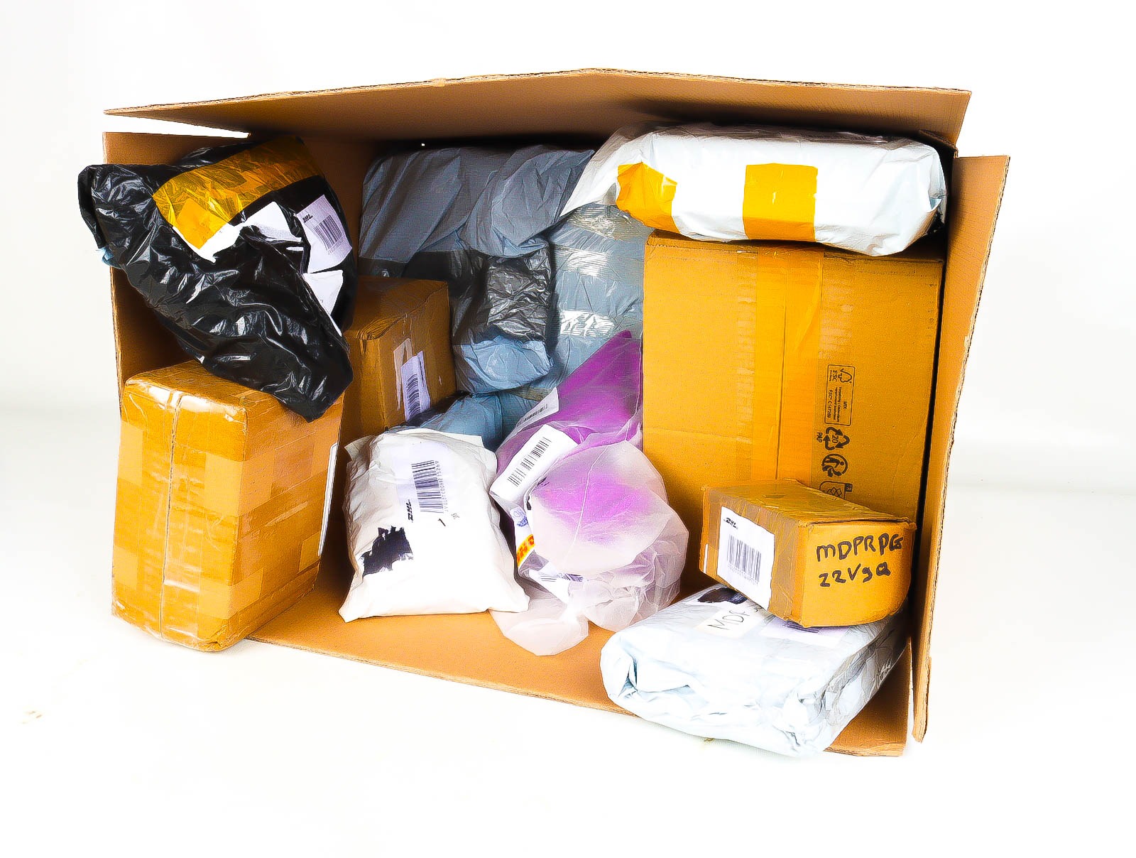 XL Doos met Verloren & Retour Postpakketten