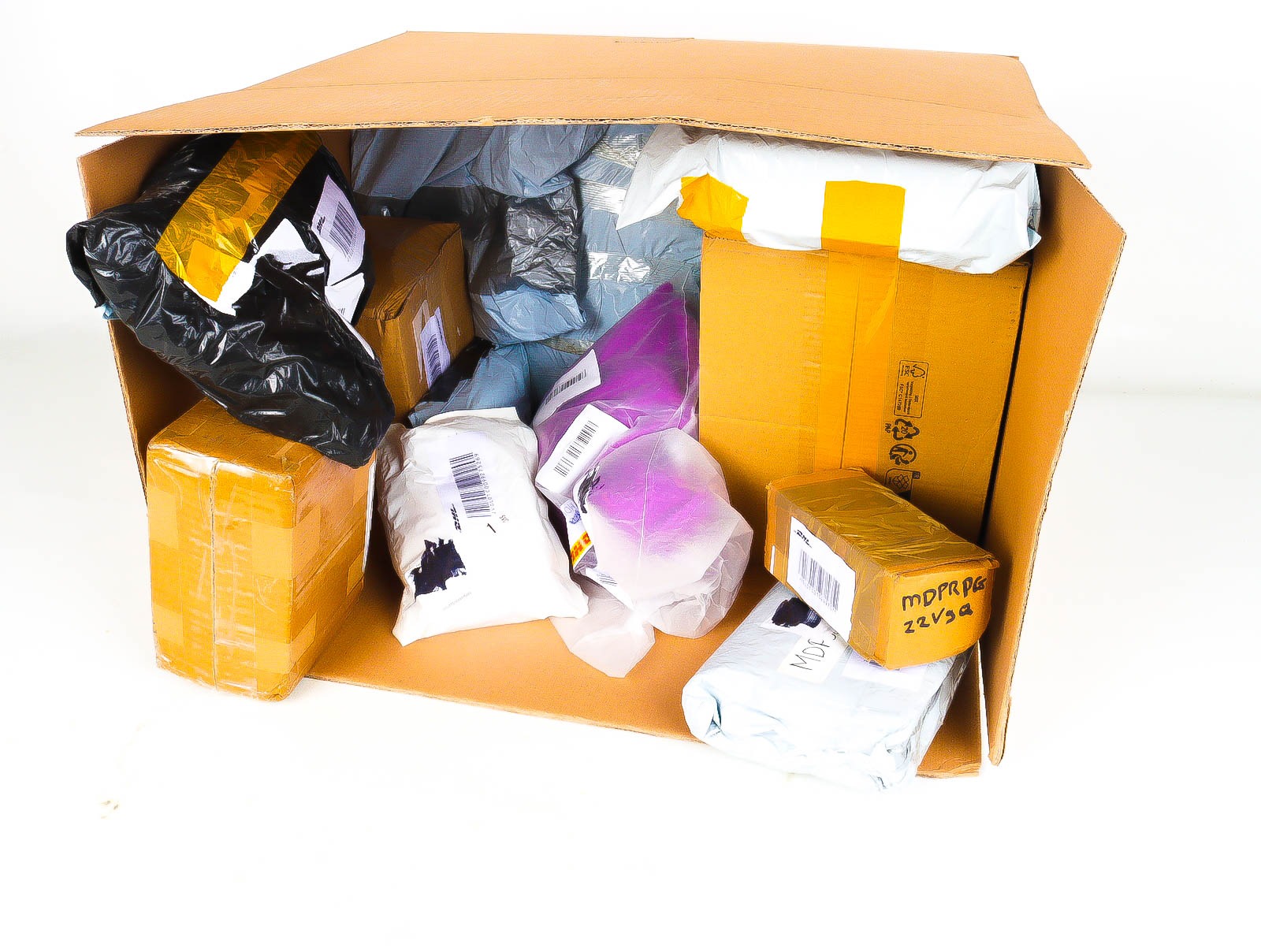 XL Doos met Verloren & Retour Postpakketten