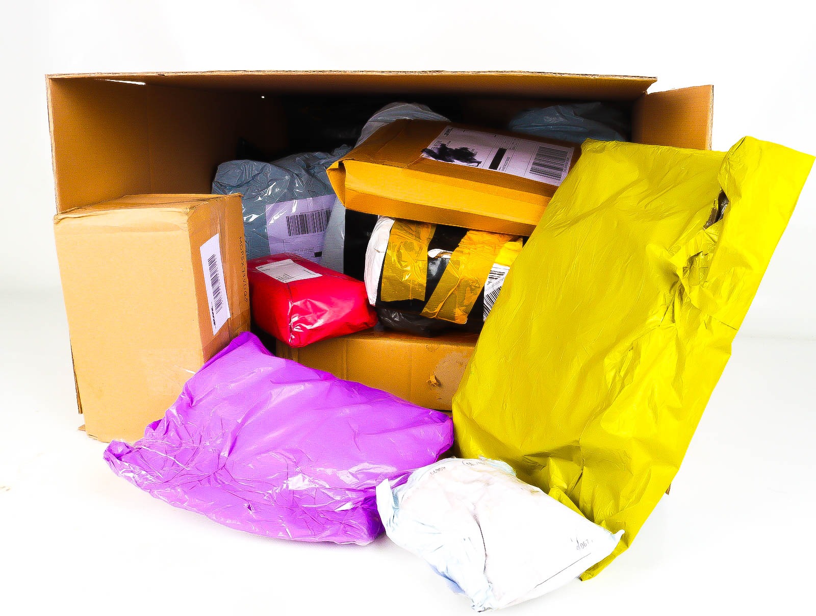 XL Doos met Verloren & Retour Postpakketten