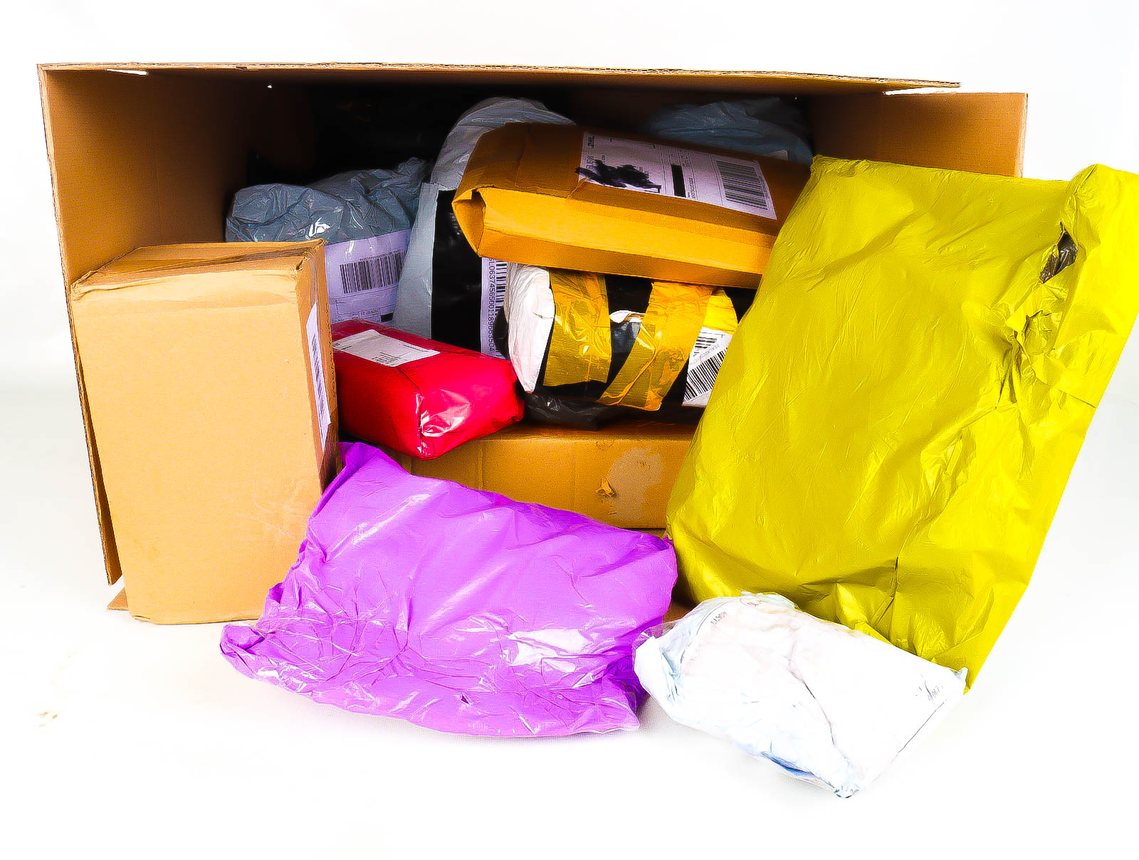 XL Doos met Verloren & Retour Postpakketten