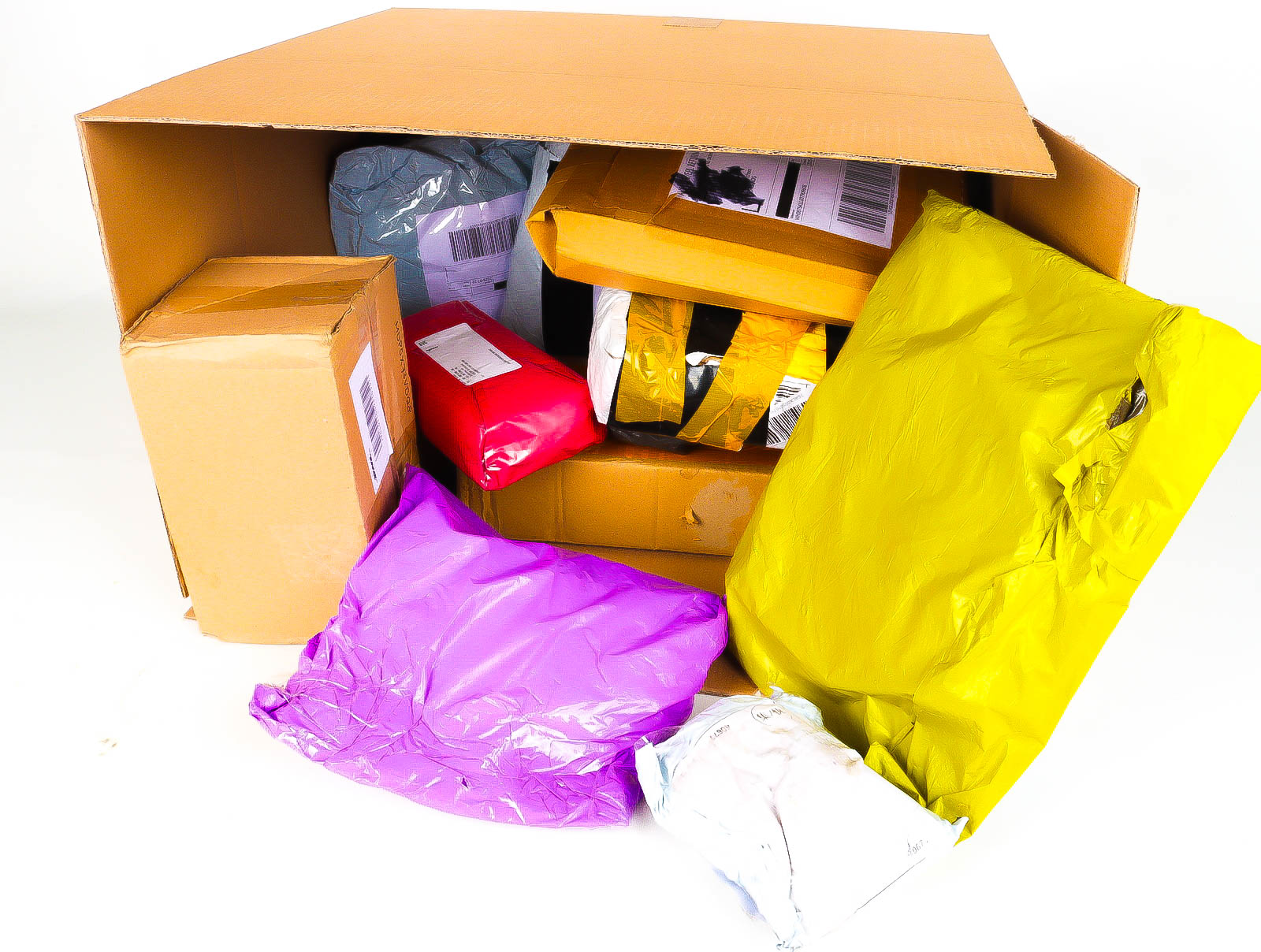 XL Doos met Verloren & Retour Postpakketten