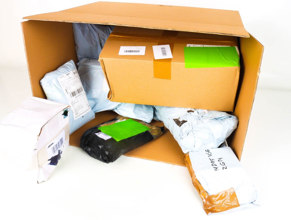 XL Doos met Verloren & Retour Postpakketten