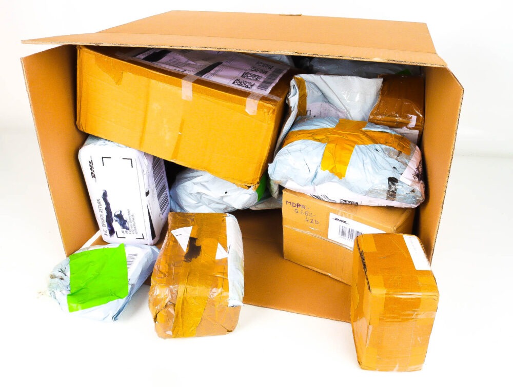 XL Doos met Verloren & Retour Postpakketten