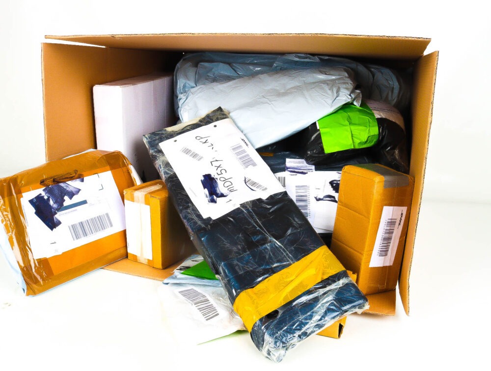 XL Doos met Verloren & Retour Postpakketten