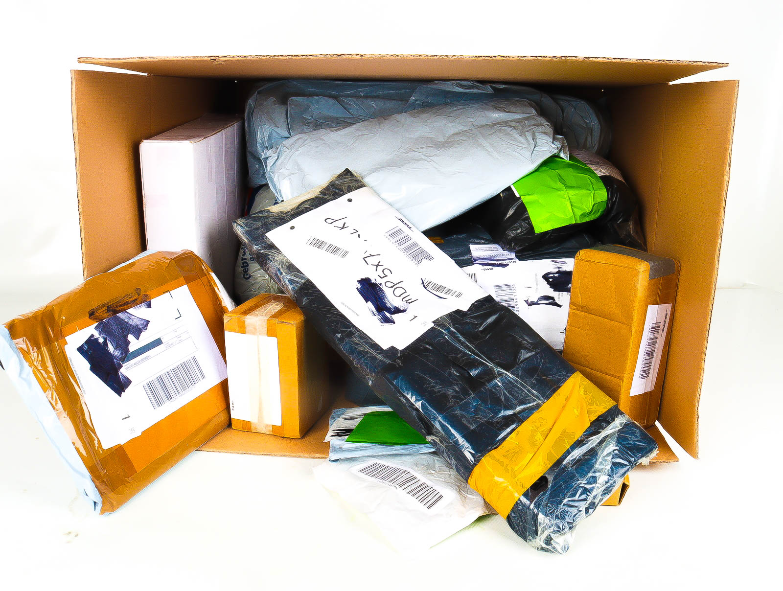 XL Doos met Verloren & Retour Postpakketten