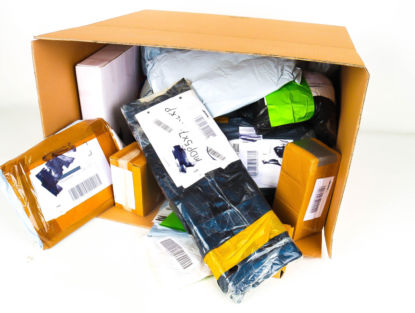 XL Doos met Verloren & Retour Postpakketten