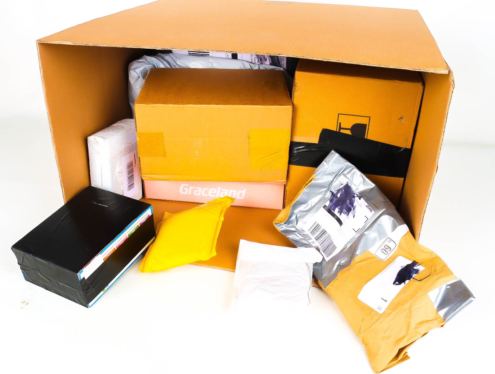 XL Doos met Verloren & Retour Postpakketten