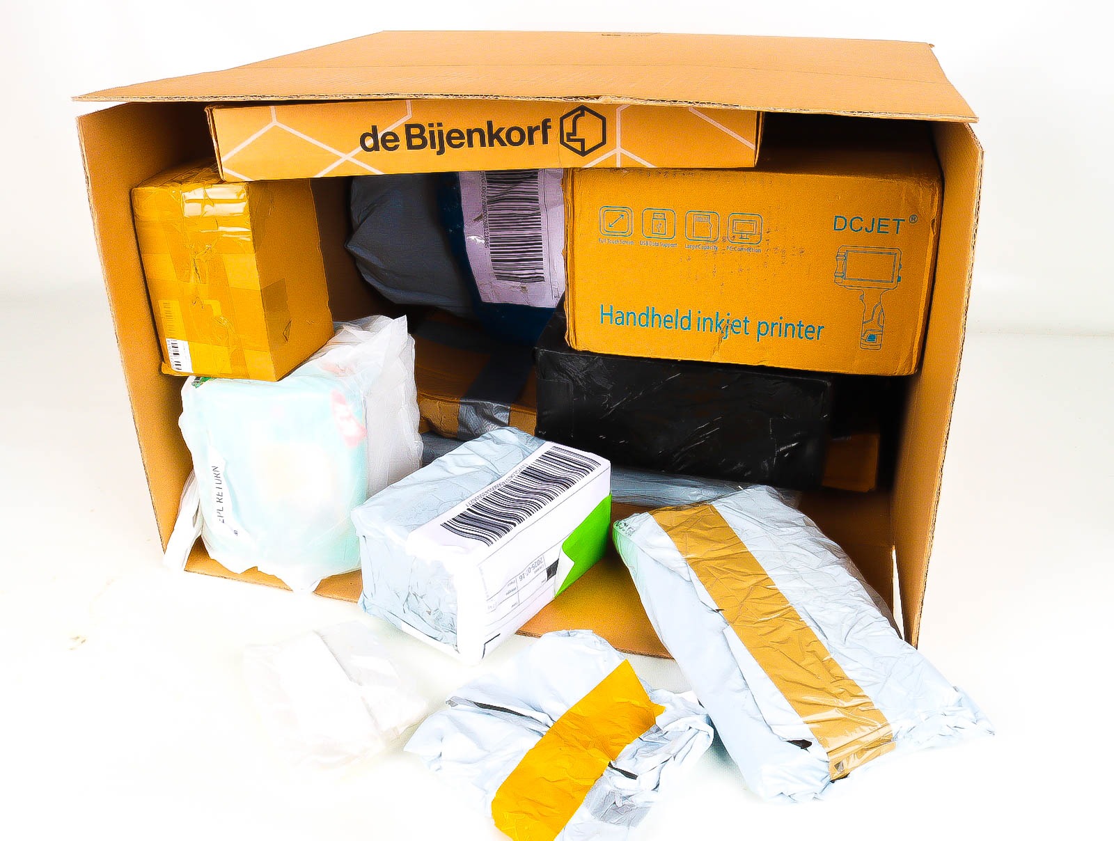 XL Doos met Verloren & Retour Postpakketten