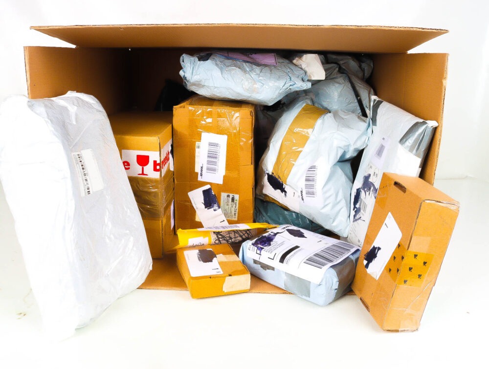 XL Doos met Verloren & Retour Postpakketten
