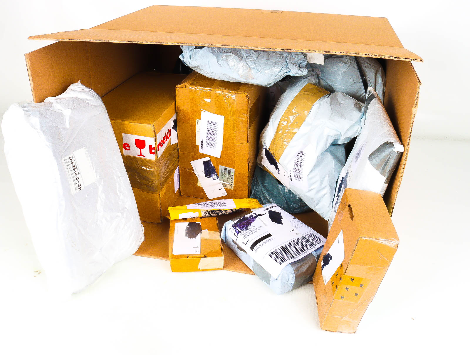 XL Doos met Verloren & Retour Postpakketten