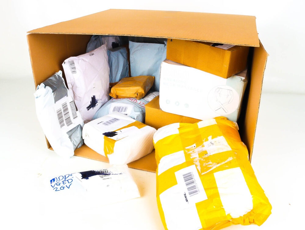 XL Doos met Verloren & Retour Postpakketten