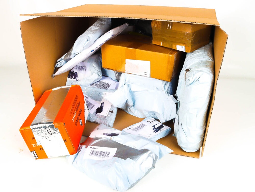XL Doos met Verloren & Retour Postpakketten