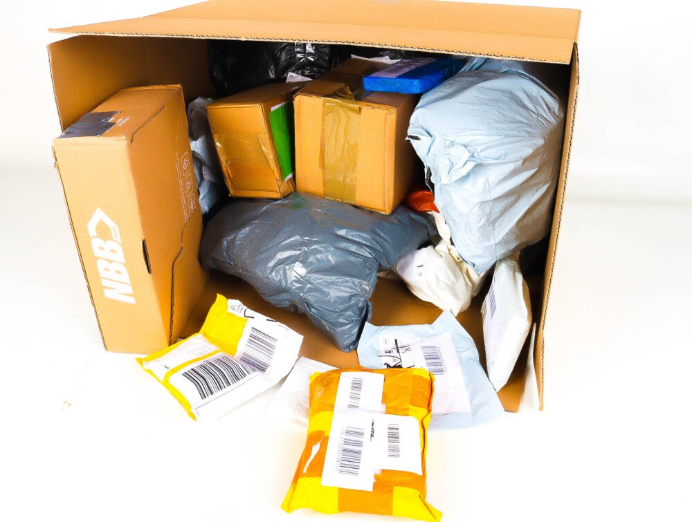 XL Doos met Verloren & Retour Postpakketten