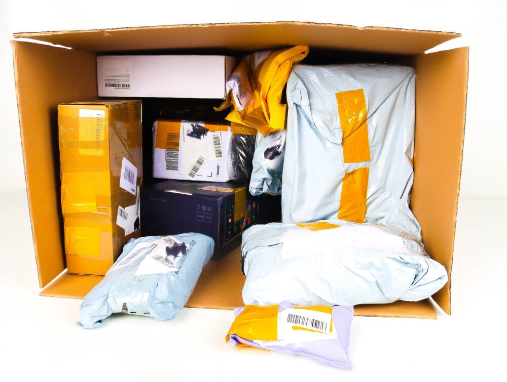 XL Doos met Verloren & Retour Postpakketten