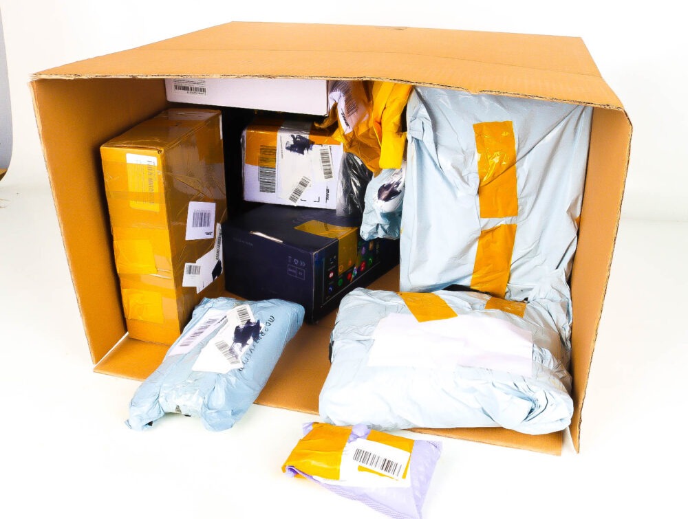 XL Doos met Verloren & Retour Postpakketten