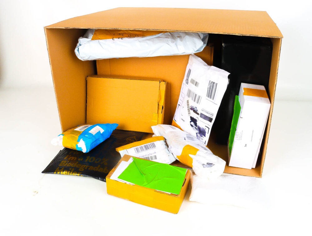 XL Doos met Verloren & Retour Postpakketten