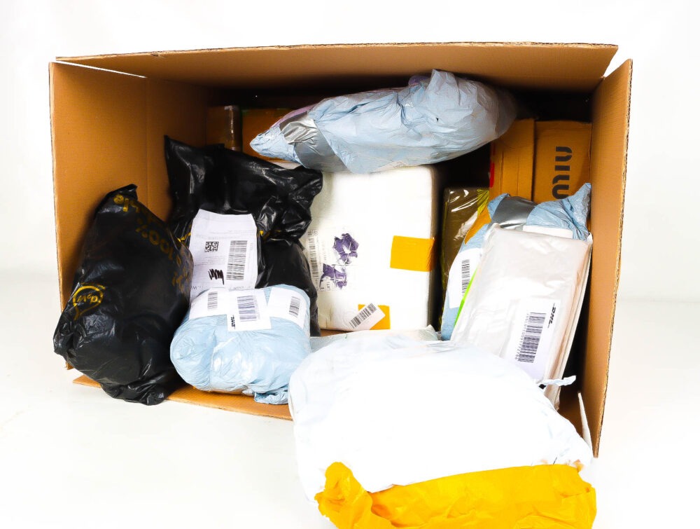 XL Doos met Verloren & Retour Postpakketten