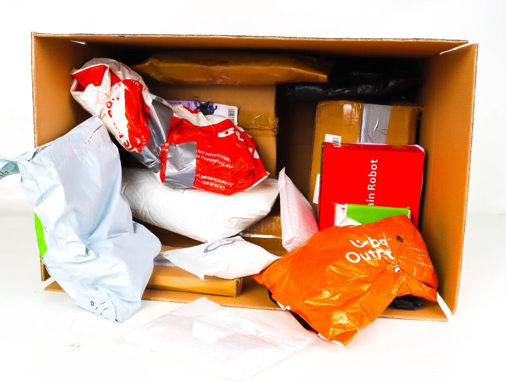 XL Doos met Verloren & Retour Postpakketten