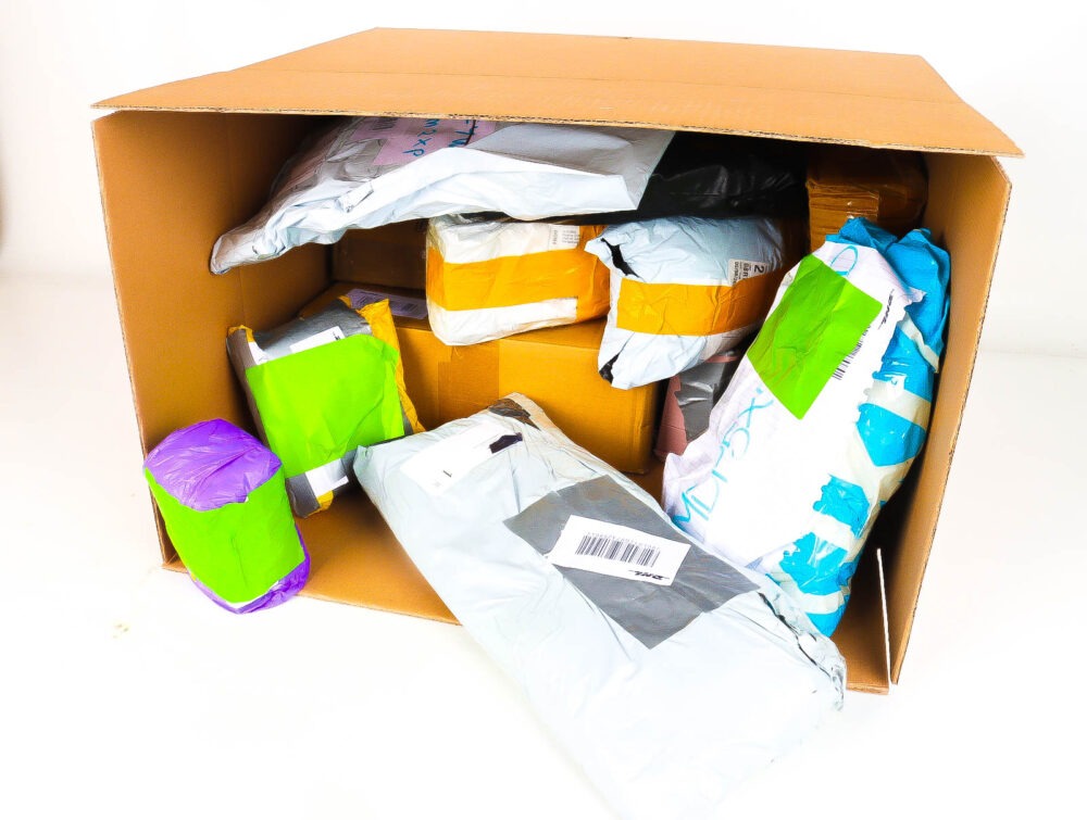 XL Doos met Verloren & Retour Postpakketten