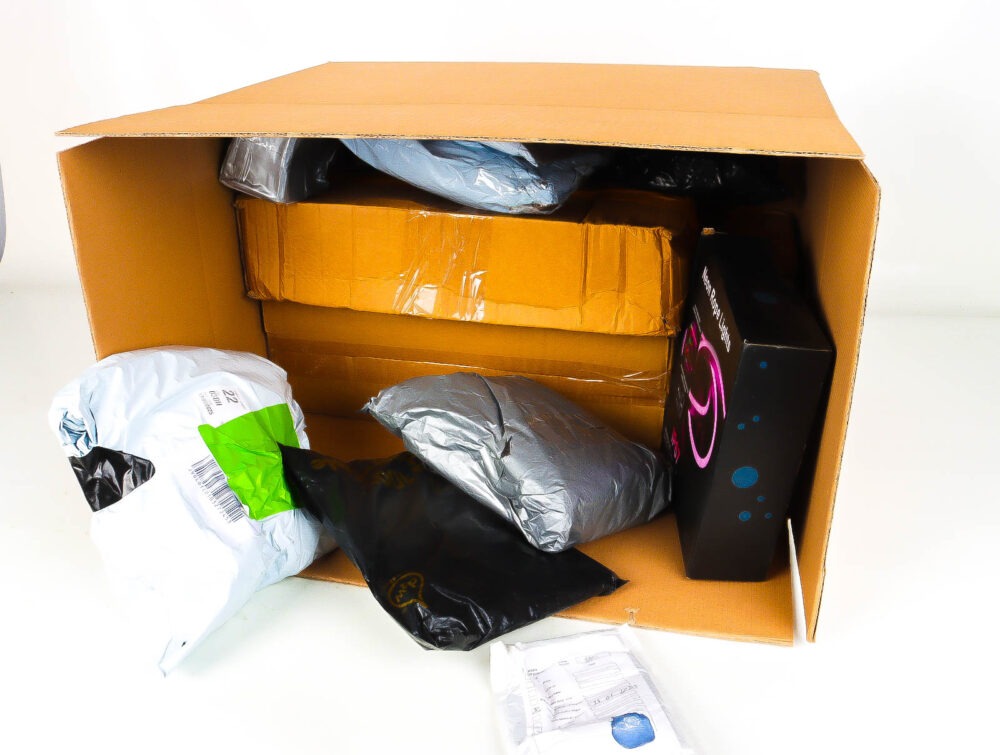 XL Doos met Verloren & Retour Postpakketten