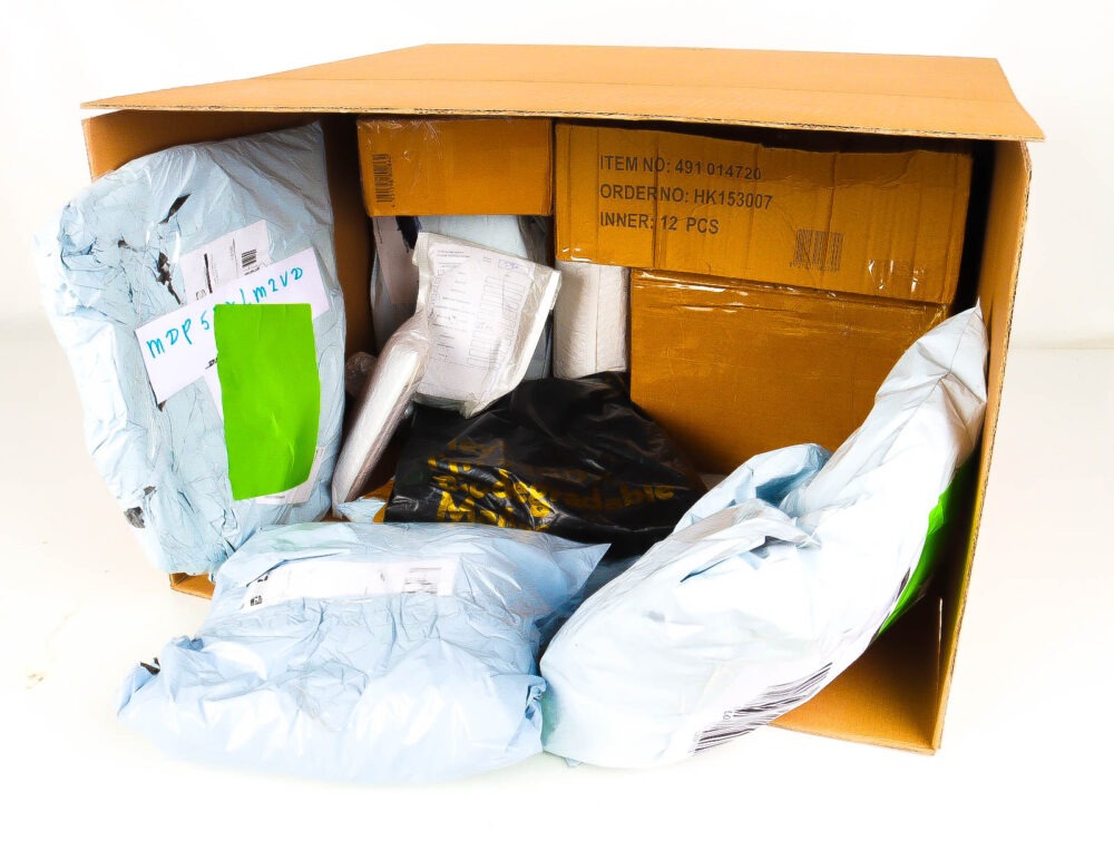 XL Doos met Verloren & Retour Postpakketten