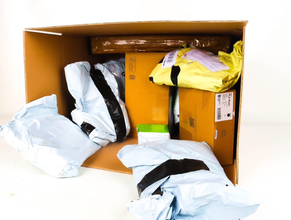 XL Doos met Verloren & Retour Postpakketten