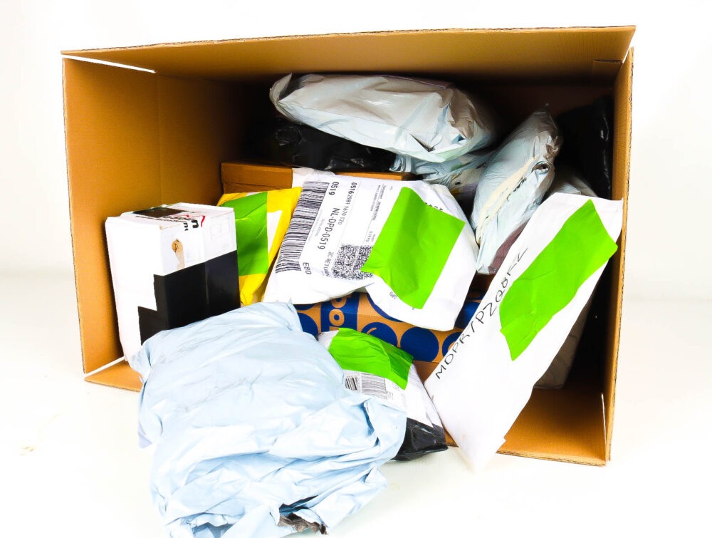 XL Doos met Verloren & Retour Postpakketten